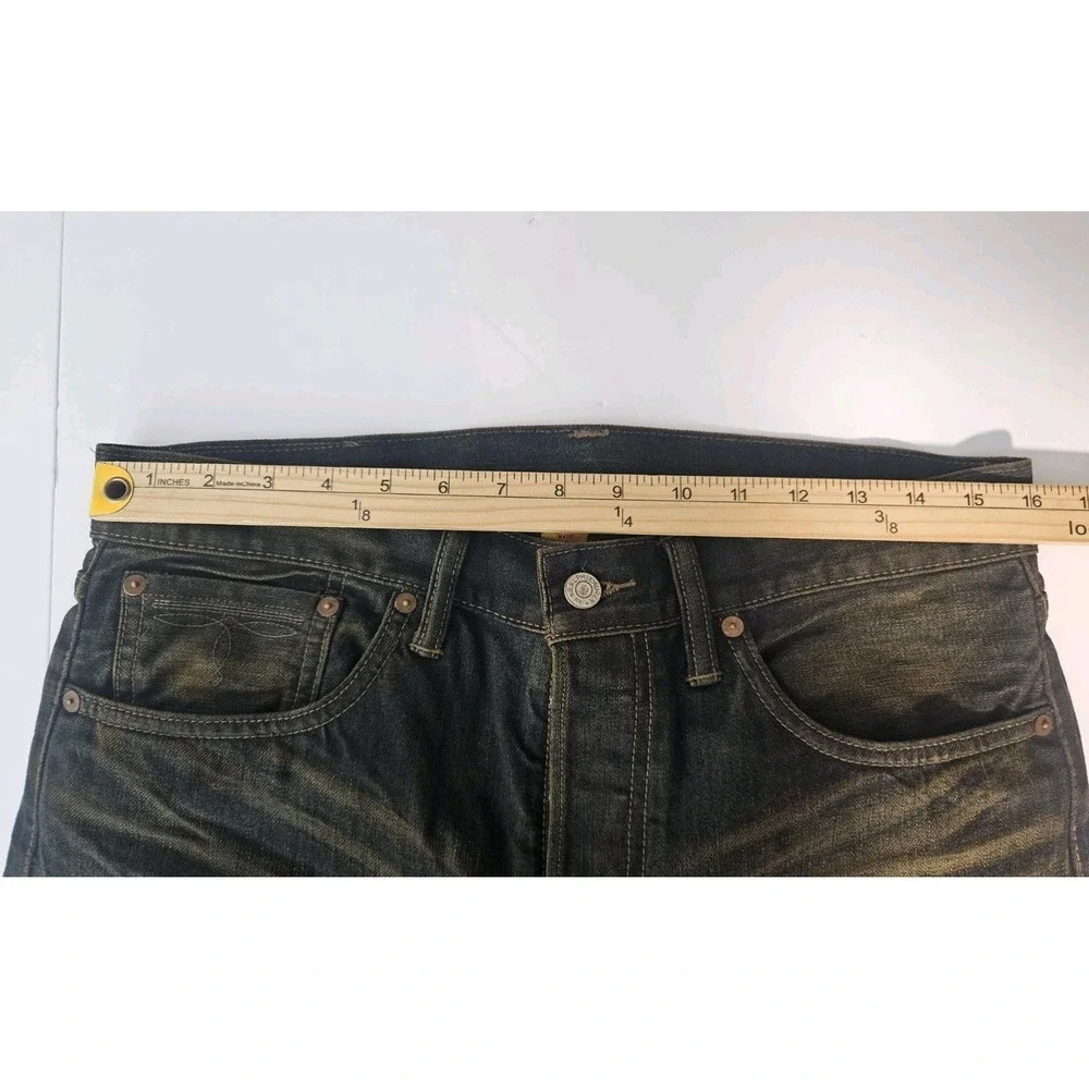 RRL Ralph Lauren Men's Slim Fit Shuttle Woven Sanforized Selvedge Jeans 32x30
